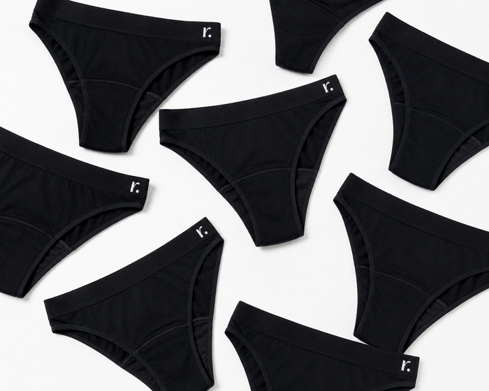 Rudie bamboo period underwear, the new range