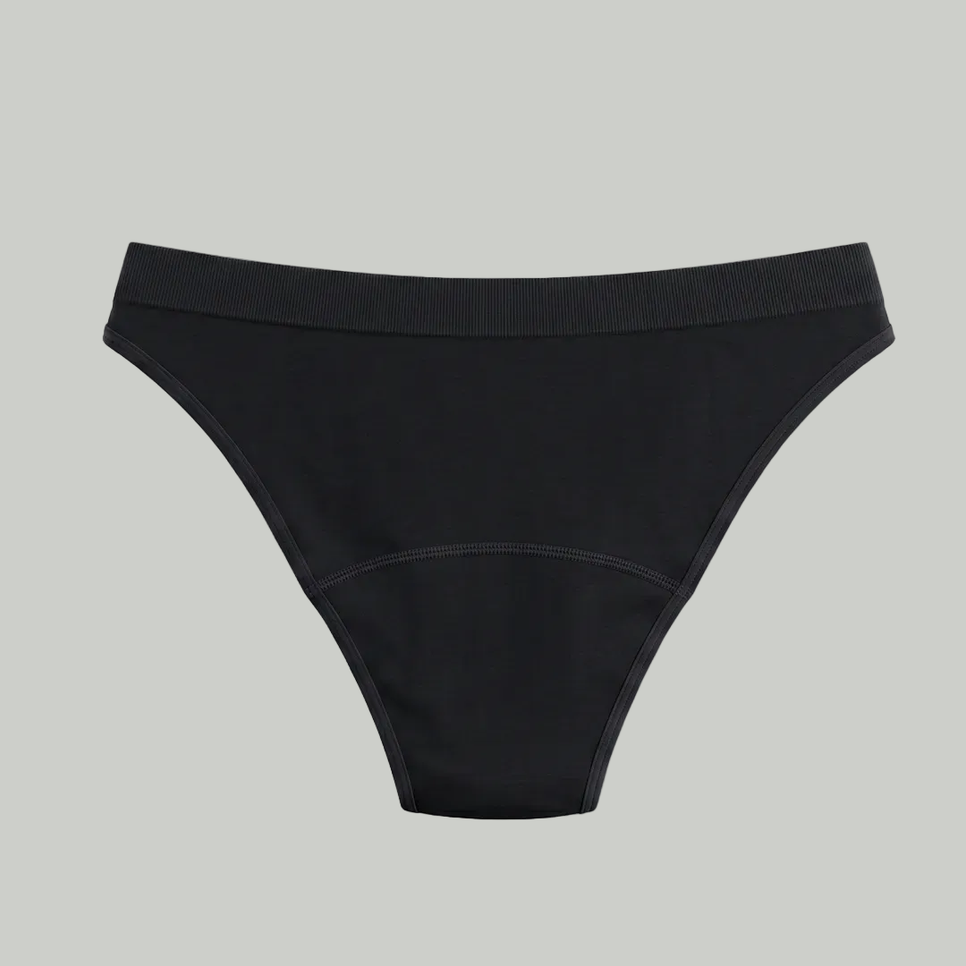 Rudie new Leakproof Period Brief in black — back view design detail shot